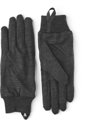 Hestra Job Merino Wool Liner Active Vinterhandske sort/grå 6, Tøj