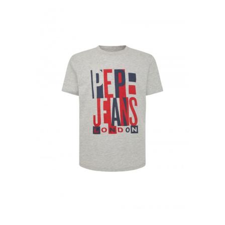 Pepe Jeans T -shirt soon large letters Grå, Herre