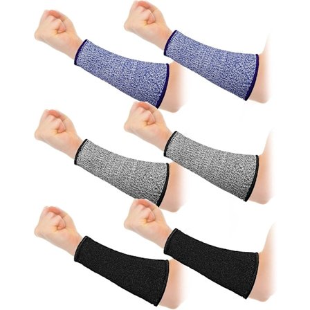 3 par armbeskyttere - for tynn hud og blåmerker - kuttsikker underarmsbeskyttelse