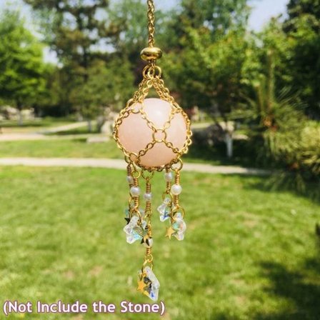 Krystal Holder Cage Halskæde Krystal Net Metal Halskæde FOR