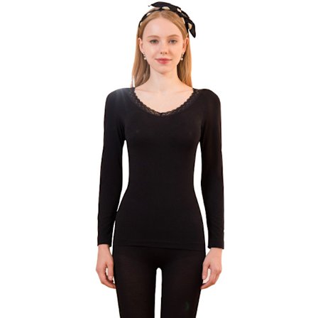 Termisk undertøj til kvinder - efterårsbeklædning og bukser til kvinder - ingen tr