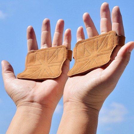 IC Læder Tyngdlyftning Træningshandsker Palm Fitness Sports Gymn