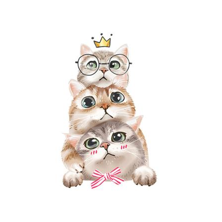 Söpö kissat seinätarra seinäkalvo seinäkoriste makuuhuoneeseen