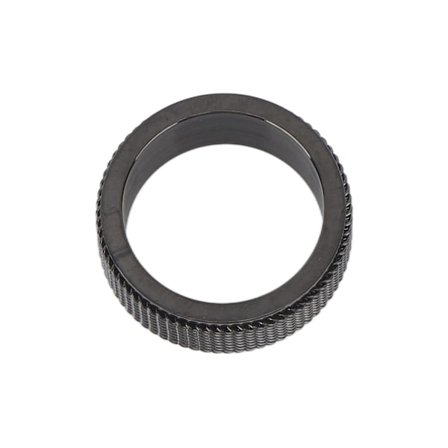 8MM Herr Spinerring Ljudlös Titanstål Sval Ångest Ring för Ångest Stressavlastande Svart Nr 10 62,4mm / 2,5in