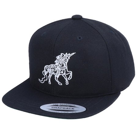 Unicorns - Zwart snapback Cap - Kids Unicorn Zentangle Black Snapback @ Hatstore