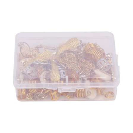 Hår smykker ringer gull og sølv dreadlocks metall hår mansjetter for lidenskap tvist hekle fletting hår