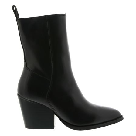 Blackstone Wl75 Black - Zipper Boot , Zwart , Dames , Maat: 41 EU Enkellaarsjes