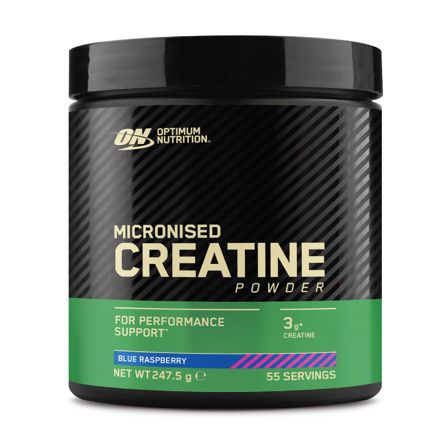 Optimum Nutrition Micronised Creatine Powder, Blue Raspberry, 247,5 g
