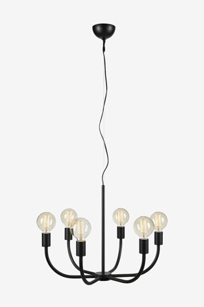 Markslöjd - Riippuvalaisin AMISTOSO 6 L - Musta - Riippuvalaisimet - - Homeroom