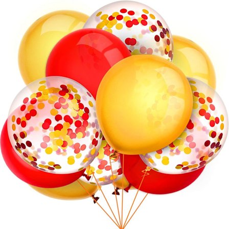 60 stk. Mardi Gras-balloner Latexballoner Konfettiballoner Farverige