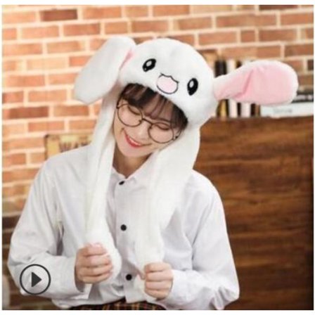 Mub- Spiderman Bunny hat with air pumping and Moving Ears Plush Cute Animal Cap Funny Rabbit Hats for adults baby Bunny Hats(Nonluminous)