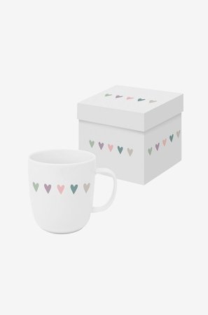 Paperproducts Design - Mugg Heart Infusion Matt 40 cl - Vit - Koppar & muggar - Från Homeroom