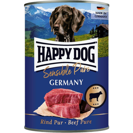 Happy Dog - Wet Food Grainfree Pure 100% Beef Tinned 400 g - Hund - Hundefôr & hundemat - Våtfôr & våtmat - ZOO.no