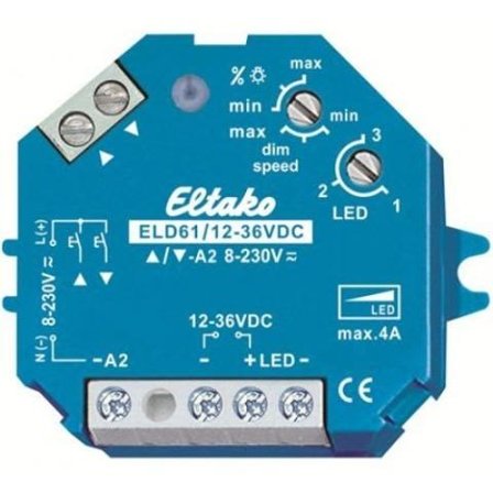 Eltako 61100865 Dimmer 12-36 V DC INF, Belysning
