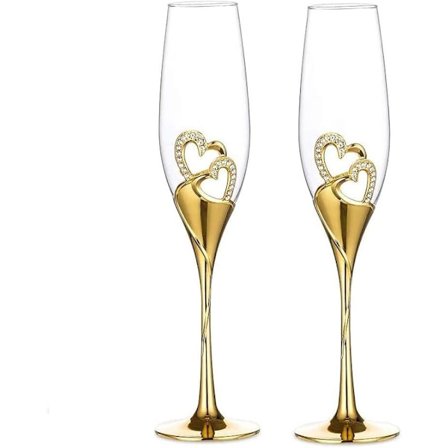 Bryllups champagne glas kreative toastglas luksus glas