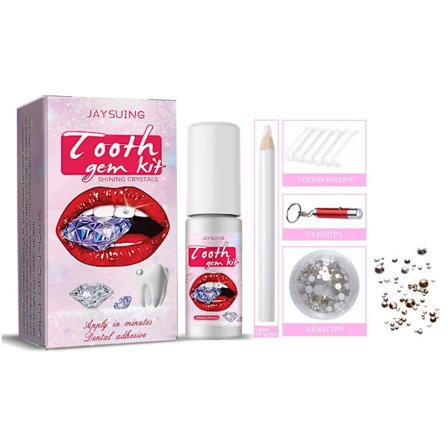 Set med härdningslampa och lim, 20-delat set