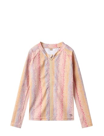 Wheat | Swim T-Shirt L/S Zip Ada | 86