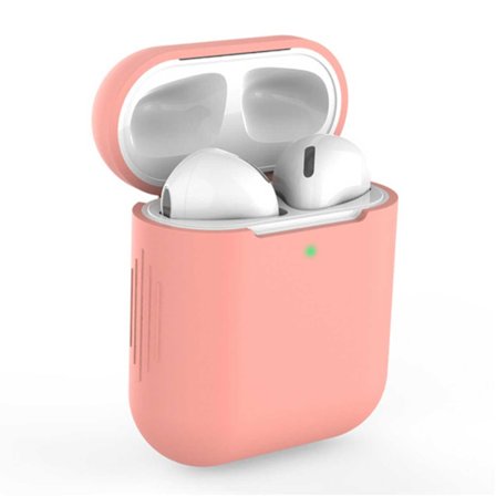 Rosa Apple AirPods 1/2 Case Fodral Stötsäkert Skyddsfodral