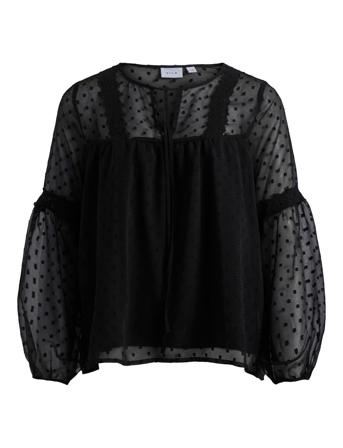 Viedee L/S Top/2/Ka/Su Black Vila