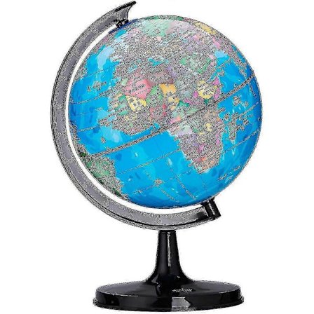 Pedagogisk roterande jordglob för barn med stativ