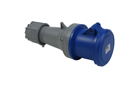 Garo S 263-6 S Skjøtekontakt IP44, 3-polet, 63 A Blå, 6 h, Stikkontakter & kabler