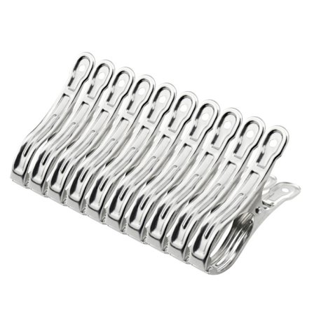 10 st rostfria täckklämmor 9 cm vindtäta täcke täcke lakan