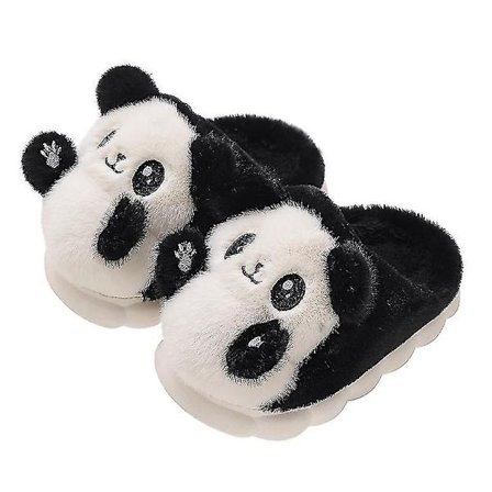 Børne tegneserie Panda Vinter Sutsko Plys Dyr Varme Bomuldssko Til Drenge Og Piger Indendørs Hjemmesko