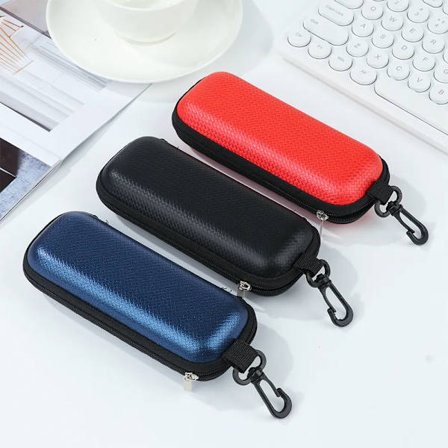 Portable Travel Office Eyewear Cases Cover Sunglasses Hard Case For Women Men Glasses Box With Lanyard Zipper Eyeglass Cases