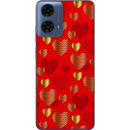 Yhteensopiva Puhelinkuori Motorola Motorola Moto G04 GoldenHearts