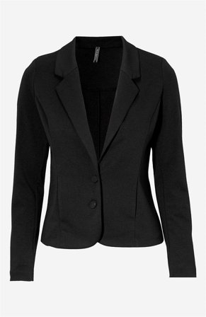 Freequent - Komfortabel trikotjakke i sort til damer i størrelse XXL (46) - Cellbes