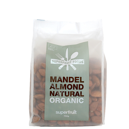 Superfruit Foods Mandler Øko, 750 g
