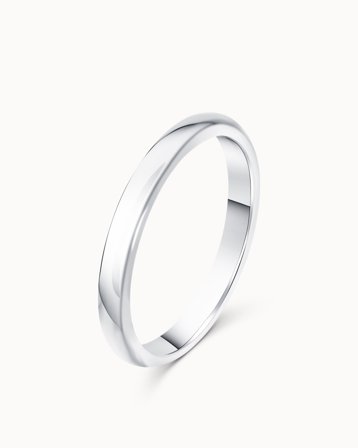 Glat ring dame Milou 950 Platin 3mm - Forlovelsesringe & Vielsesringe hos Vanbruun