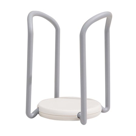 Utdragbart diskställ för skålar, köksbänksorganisatör, grå vit