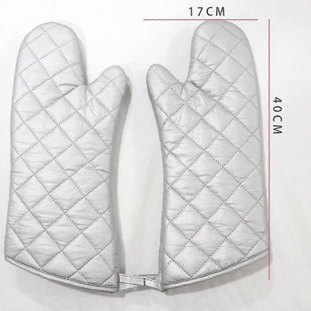 2 stk Bomull Ovnshansker Grillhansker 17*40CM