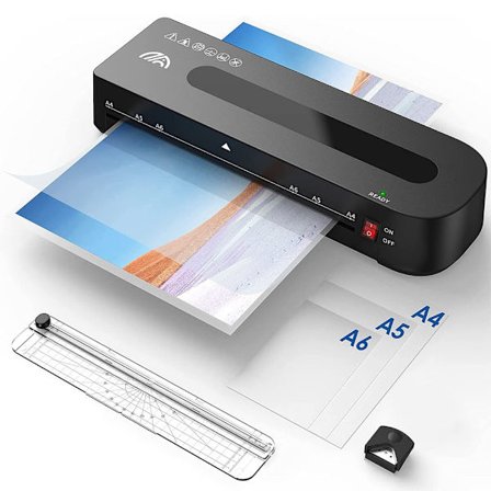 Lamineringsmaskin, A4-lamineringsmaskin med 30 lamineringsfickor A4 A5 A6 lamineringsset testvinnare