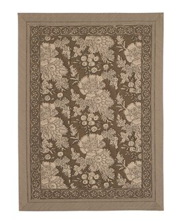 Kökshandduk Sonia med tryckt motiv Ljusbrun - Fondaco