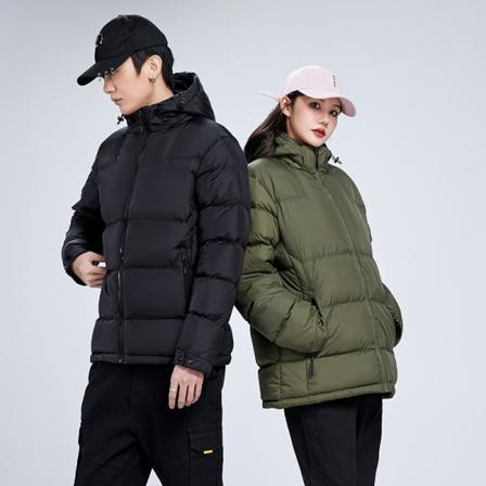 Dunjacka Herr Dam Vinterpar Lös Casual Varm kappa Kaki XXXL (vuxen)