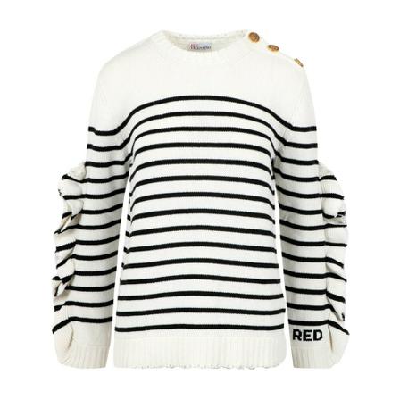 RED Valentino, Sweater Biały, Kobieta, Rozmiar: S