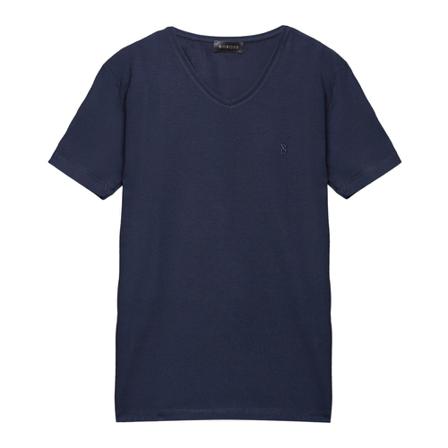 Borgio, T-shirt cannetto Niebieski, Mężczyzna, Rozmiar: L