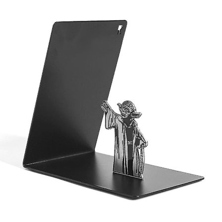 Yoda dekorativa bokstöd för tunga böcker Bokhylla Metall Skrivbord bokställ Bokstöd