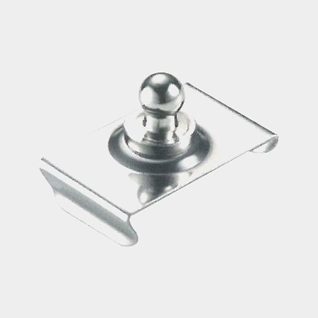 Loxx knopp med RF stålplatta för vindruta 21mm, 10st.
