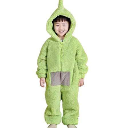 Lasten Teletubbies-asu Joulupukujumppa Vihre Green 9-10Years
