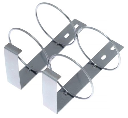 PELA 509741 Holder for 2 stk spraybokser, Ø70 mm, Garasjeinnredning & oppbevaring