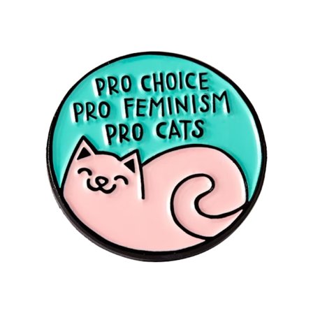Feministiske Pins Styrker Kvinner Støtter Likestilling Spre Bevissthet Dameklær Bruk Husholdningsartikler
