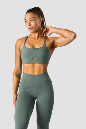 Stride Strappy Sportsbra Sea Green