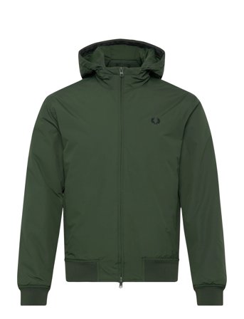 Fred Perry Hooded Brentham Jkt - Green - XXL