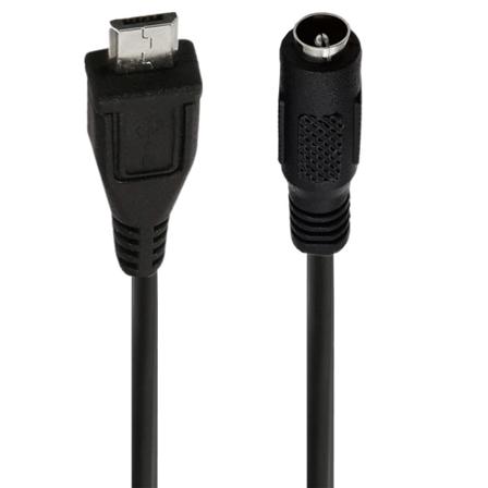 Pålitelig DC 3,5x1,35 mm/5,5x2,1 mm hunn- til mikro-USB-hann ladekabel Høykvalitets plastladerkabeltilbehør