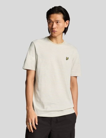 Lyle & Scott Linen Blend Breton Stripe T-Shirt - Multi/patterned - S