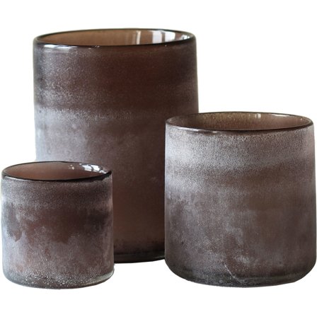 Tell me more Frost telysholder, 3 stk, brown