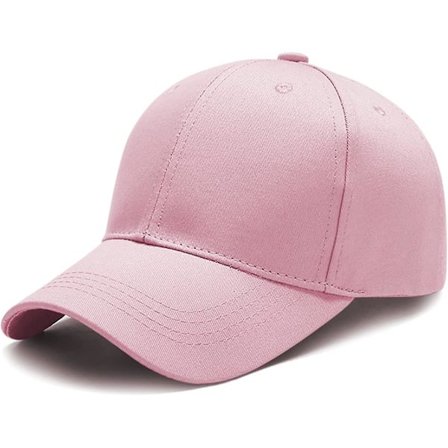 Baseballcaps Casual Unisex 6 Panel Justerbar Bomull Ensfarget Sports Solhatt Pink